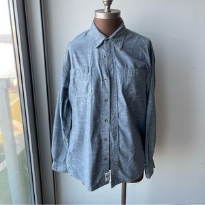 Wrangler vintage washer men’s long sleeve cotton shirt size Large